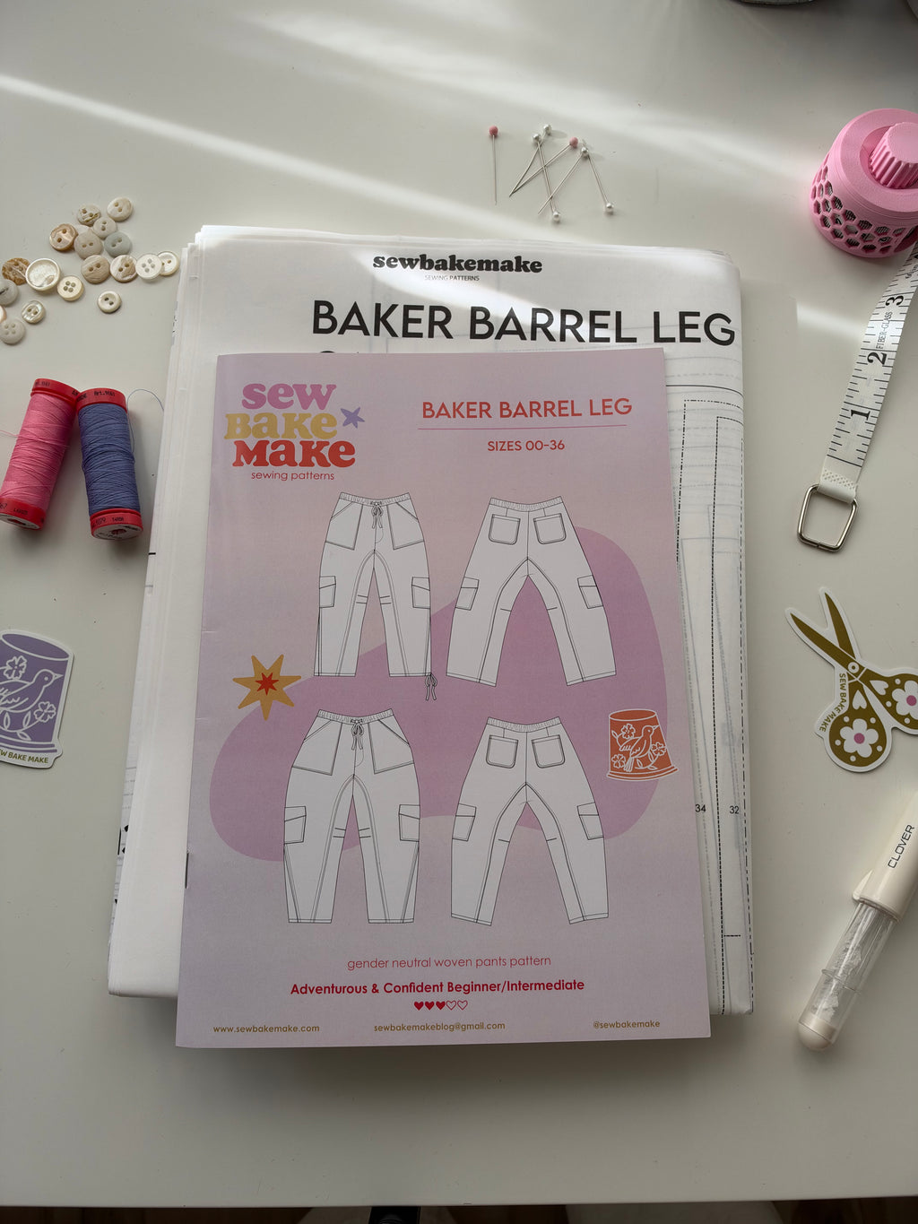 Baker Barrel Leg Pattern