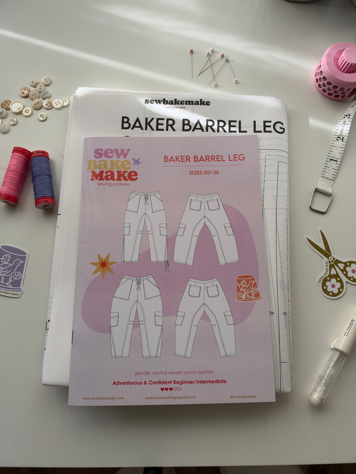 Baker Barrel Leg Pattern
